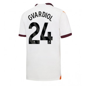 Manchester City Josko Gvardiol #24 Udebanetrøje 2023-24 Kort ærmer